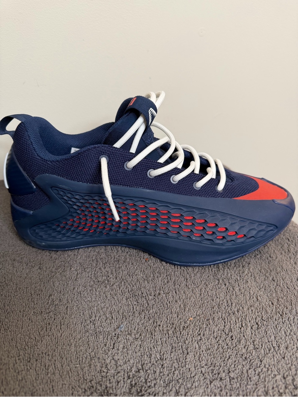 Men’s Adidas size 10 1/2 AE 1 low in “USA Night Indigo”. Excellent condition. - Picture 6 of 8